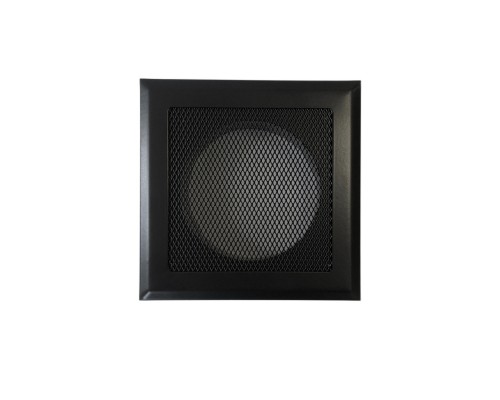 Вентиляционная решетка, металлическая решетка на магнитах РФП 150 Сетка, цвет чёрный.