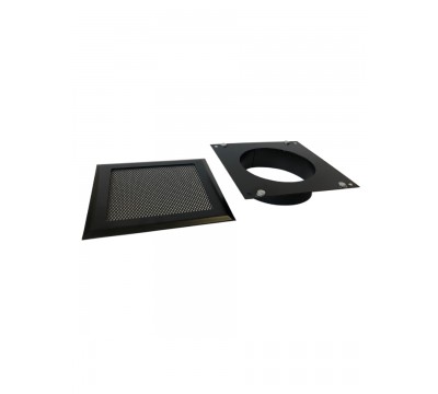 Вентиляционная решетка, металлическая решетка на магнитах РФП 170 Сетка, цвет чёрный. №1