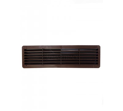 Разъемная переточная вентиляционная решетка Magtrade, 450 х 131 мм, коричневый АБС пластик №2
