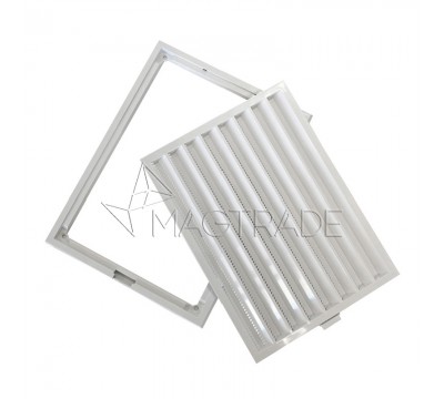 Решетка вентиляционная разъемная 300х200 мм, АБС пластик, белый (3020RZN) №3