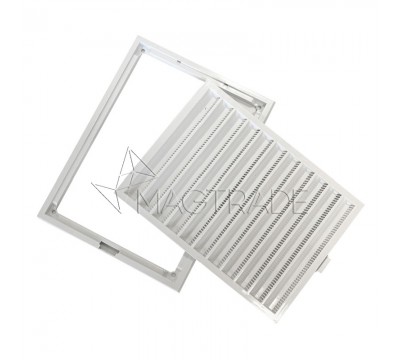 Решетка вентиляционная разъемная 150х200 мм, АБС пластик, белый (1520RZN) №3