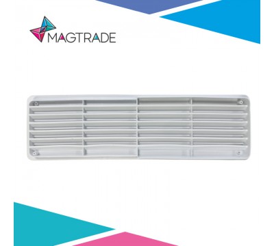 Разъемная переточная вентиляционная решетка Magtrade, 450 х 131 мм, белый АБС пластик №2