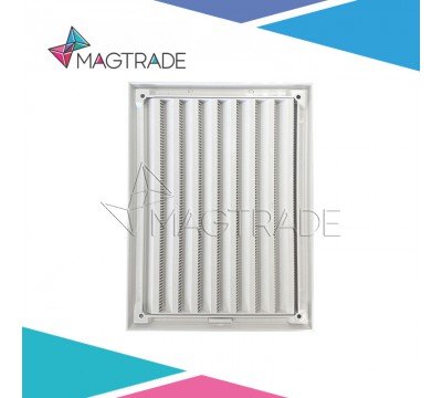 Решетка вентиляционная разъемная 200х150 мм, АБС пластик, белый (2015RZN) №2