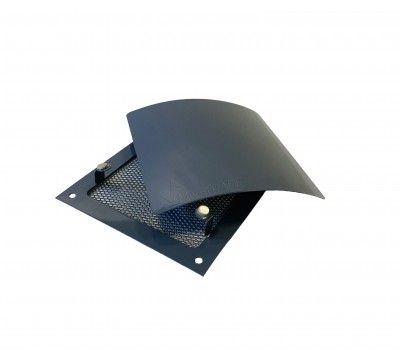Вентиляционная решетка РД 140, цвет тёмно-серый  №3