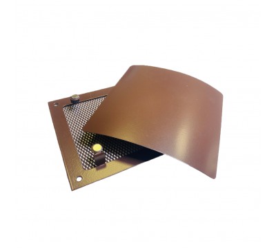 Фото Вентиляционная решетка РД 140, цвет коричневый 