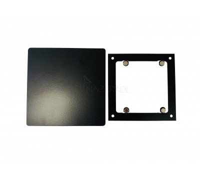 Вентиляционная металлическая решетка на магнитах РП 150 РДК, цвет чёрный №3