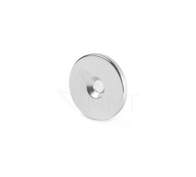 Фото Неодимовый магнит кольцо с зенковкой 25х7,5х3 мм. 
