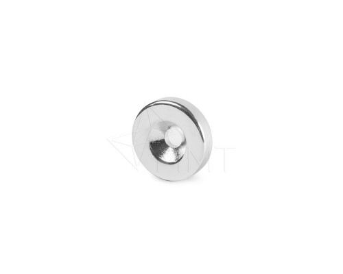 Неодимовый магнит кольцо с зенковкой 20х4х5 мм.