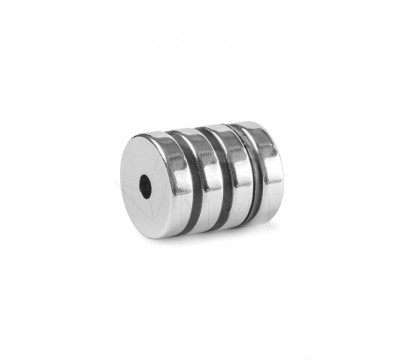 Неодимовый магнит кольцо с зенковкой 20х4х5 мм. №3