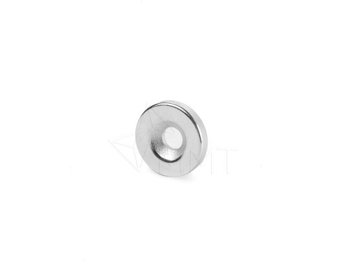 Неодимовый магнит кольцо с зенковкой 15х4,5х3 мм.