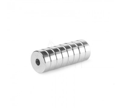 Неодимовый магнит кольцо с зенковкой 10хd3,5х3 мм, комплект 30 шт, Magtrade №7
